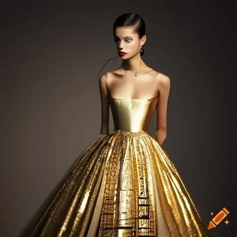 dior gold dress|Dior website.